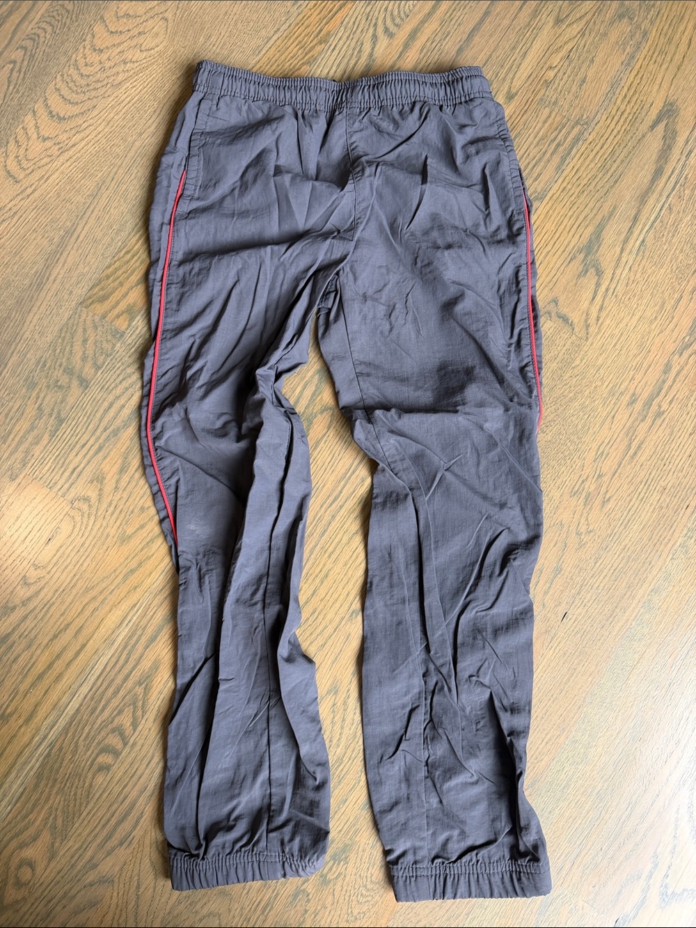 Old Navy Gray Joggers with Red Side Piping